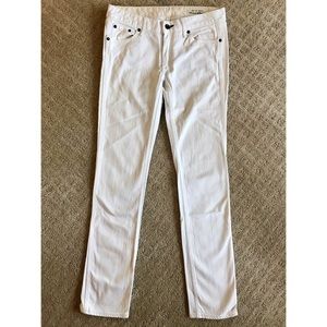 Rag & Bone White Denim Jeans Mid-Riss